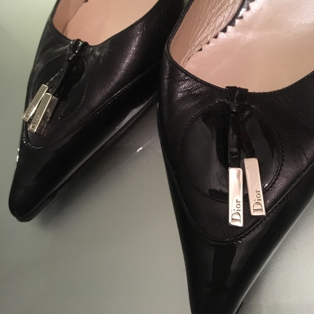 Dior Black Kitten Heels
